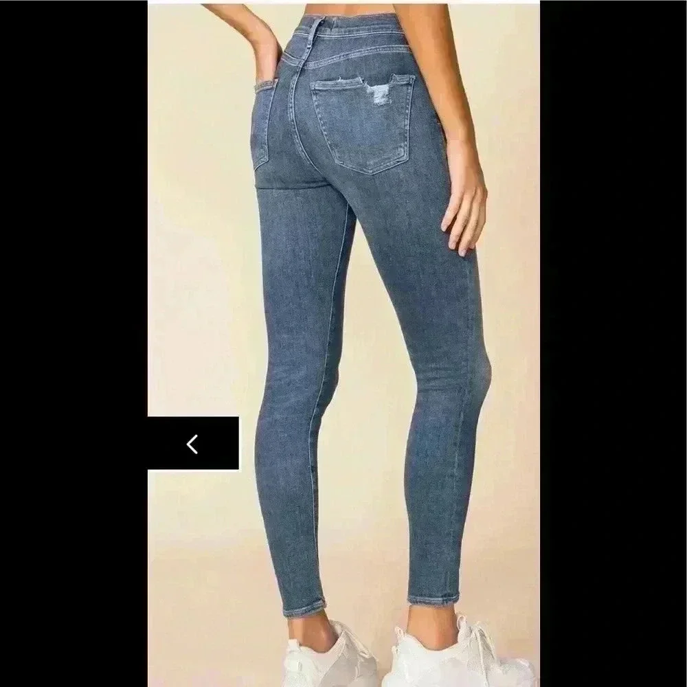 AGOLDE Sophie Mid Rise Ankle Skinny Jeans Sz 25 - Picture 3 of 8